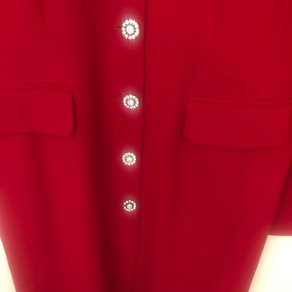 Michael Max Two Piece Red Walking Jacket And Skir… - image 5